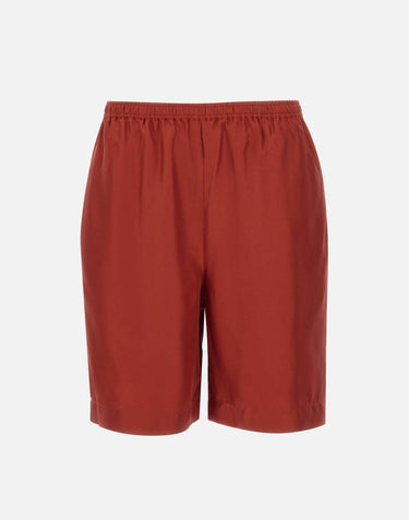 Shorts " Zinia" in seta ZINIA TOMATO LOULOU DE SAISON 