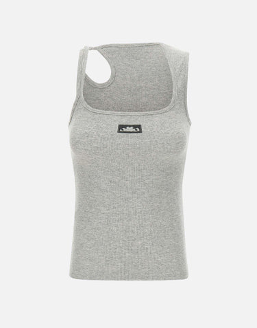 "Lounge dirndl tank top" 10410100402 GRYSLV OTTOLINGER 