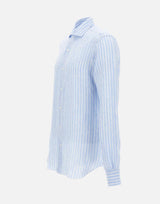 Camicia in lino a righe LIU02P0154037U 0001 BARBA 