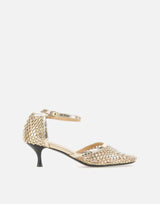 Scarpe con tacco "Shiny Décolleté All Over Strass" R15CONNIE PLATINUM STRATEGIA 