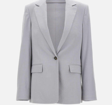 Blazer in misto lino V169891664 074BMI VINCE. 