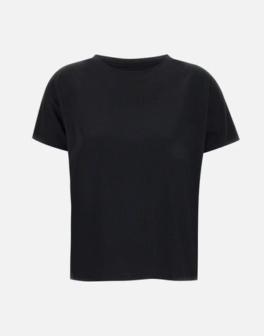 T-shirt "Basiluzzo" in cotone Supima BASILUZZO BLACK LOULOU DE SAISON 