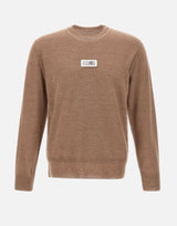 Maglia in lana con cuciture a contrasto SH0HL0010 M13037130 MM6 MAISON MARGIELA 