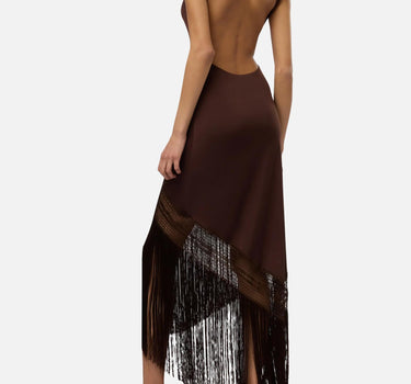 Abito lungo "Marisol" TM190159A TJP142DKBROWN THE ANDAMANE 