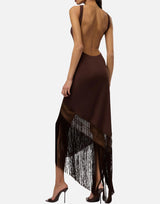 Abito lungo "Marisol" TM190159A TJP142DKBROWN THE ANDAMANE 