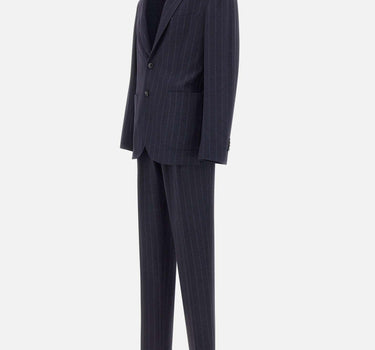 Completo slim regimental gessato 3932A3728MC 25375589 MANUEL RITZ 