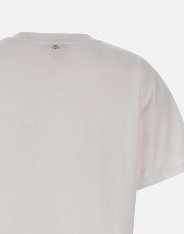 T-shirt con ricami gioiello CA6160JS088 11111 LIU-JO 
