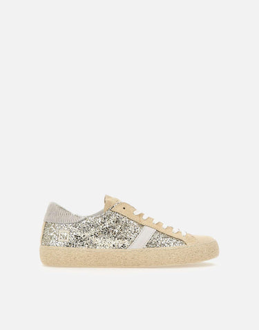 Sneakers "Hill Low Glitter platinum" W431HLGL PL D.A.T.E. 