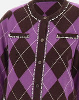 Cardigan Argyle RI5KT007 6006 KAOS 