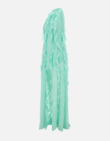 Abito lungo con rouches 8212 TIFFANY LES FILLES D'EVA 