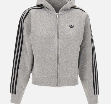 "Adicolor 3-Stripes Spacer Full-Zip Hoodie" JY2620 GREY ADIDAS 