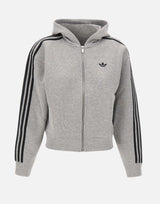 "Adicolor 3-Stripes Spacer Full-Zip Hoodie" JY2620 GREY ADIDAS 