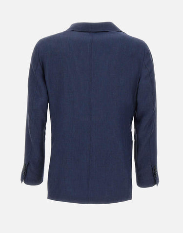 Blazer Jimmy in lino, lana e seta GJIMMY 35028003 BARBA 