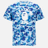 T-shirt "College ABC Camo" 001CSM301011M BLUE BAPE 