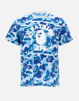 T-shirt "College ABC Camo" 001CSM301011M BLUE BAPE 