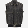 Gilet over in pelle 26EF0W076VA0045 P001 RABANNE 