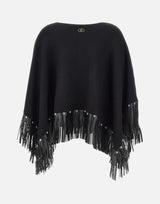 Poncho con frange 2F5053M0300 22222 LIU-JO 