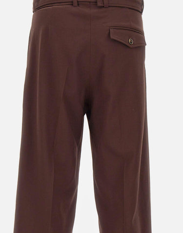 Pantaloni ampi in viscosa BP203 VI029BN DROLE DE MONSIEUR 