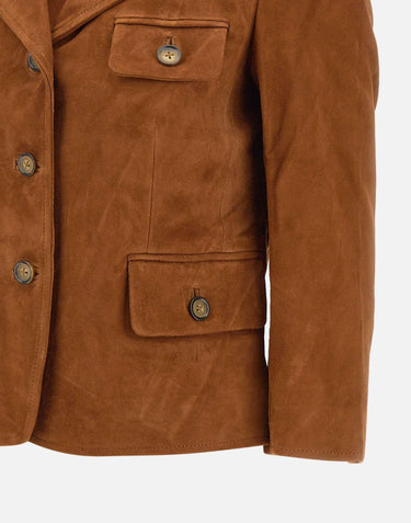 "Suede Fitted Jacket" 21796 515 THE GARMENT 