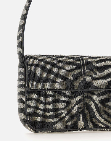"Tommy Beaded bag" 2089204 BKWH STAUD 