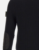 "Ribbed Zip Up Cardigan" PMG25 BLACK PREMIATA 