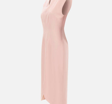 Abito midi a clessidra RZ16446 PINK NISSA 