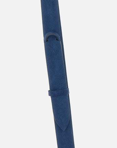 Cintura "Nobukle Bull" in suede spazzolato NB0060 BLU ORCIANI 