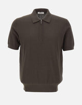 Polo con treccine e mezza zip 302310 170 KANGRA 