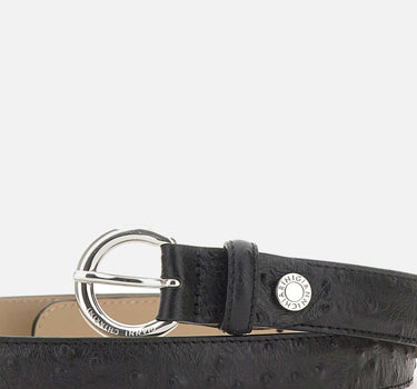Cintura in pelle con fibbia tonda CNK00957 STEMUNERO GIANNI CHIARINI 
