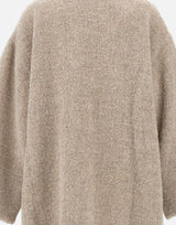 Cappotto in lana emohair W07100680 50LTBROWN MAURIZIO MYKONOS 