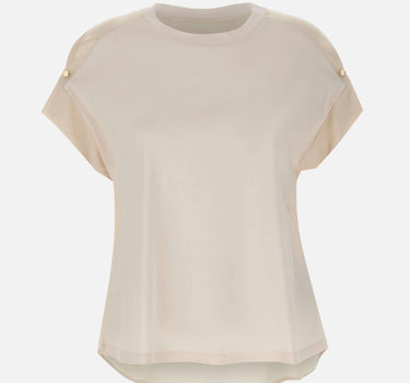 T-shirt con dettaglio gioiello G066Z100589N 002 ELENA MIRO' 