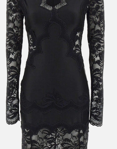 Abito lungo in pizzo 26PJR0231PA0170 P001 RABANNE 