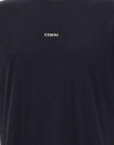 T-shirt con logo ricamato e stampa sul retro F0456325 9000 ICEBERG 