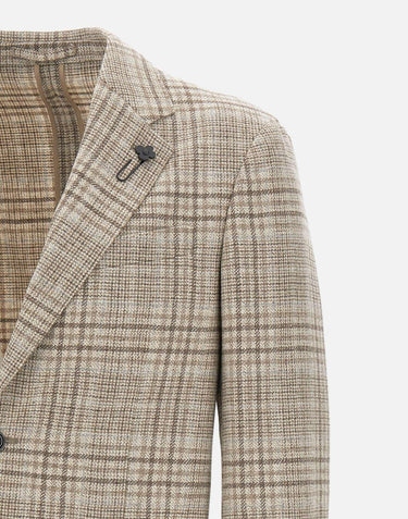 Blazer in lana e cashmere CN6202E AAIF65517210GR LARDINI 