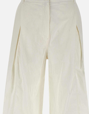 Cotton tuck pants LW251PT17WH 0053 LOW CLASSIC 