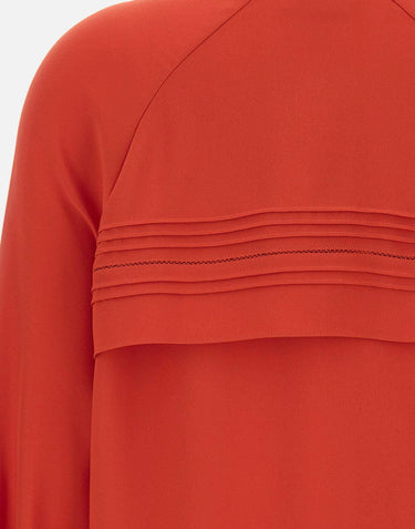 Blusa con pieghe decorative V184813202 870POP VINCE. 