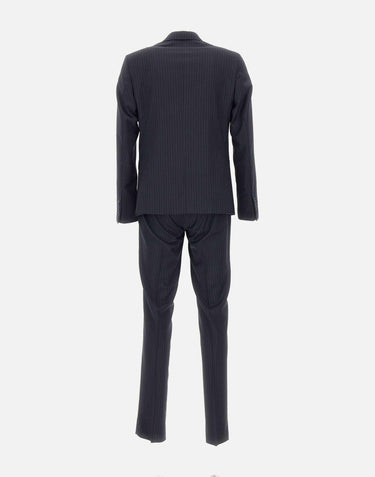 Abito gessato in lana vergine U5001 A562350 UNGARO 
