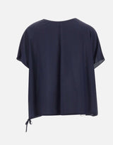 Blusa in misto viscosa e seta SP5NT025 3000 KAOS 