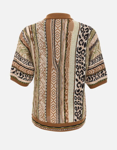 Camicia in maglia jacquard S6LAMAKS059 920 LANEUS 