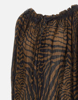 Blusa in chiffon con stampa zebrata 2C440A M5179 BLUMARINE 