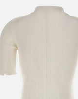Polo con volant 1226KTP007273A WHITE VICTORIA BECKHAM 