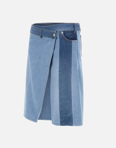 Gonna in denim patchwork COPJ140F2073 BLU COPERNI 