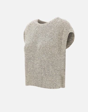Maglia smanicata con paillettes 17302039 752 KANGRA 