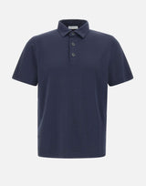 Polo in modal e cotone DK87111 BLU DIKTAT 