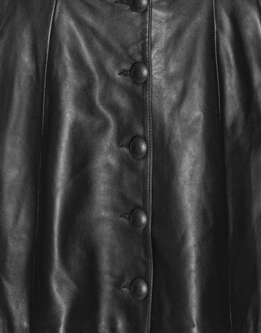 Gonna in pelle abbottonata 115132 100 ROTATE BIRGER CHRISTENSEN 