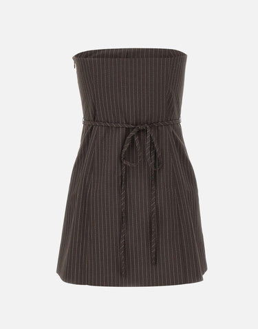 "Pinstripes Belted Long Top" 114696 3065 ROTATE BIRGER CHRISTENSEN 