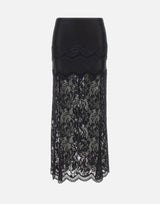 Gonna midi in pizzo 26PJJU021PA0170 P001 RABANNE 