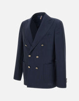 Blazer in lana e lino 3331B 78B SANTANIELLO 
