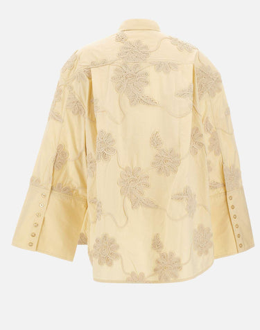 Camicia oversize con ricamo floreale 115558 1366 ROTATE BIRGER CHRISTENSEN 