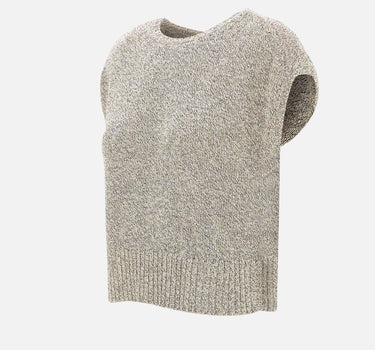 Maglia smanicata con paillettes 17302039 752 KANGRA 